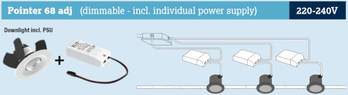 Illuxtron Pointer 68 adj. 220-240V