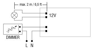 Dimmable LED power supply for connection to triac dimmers